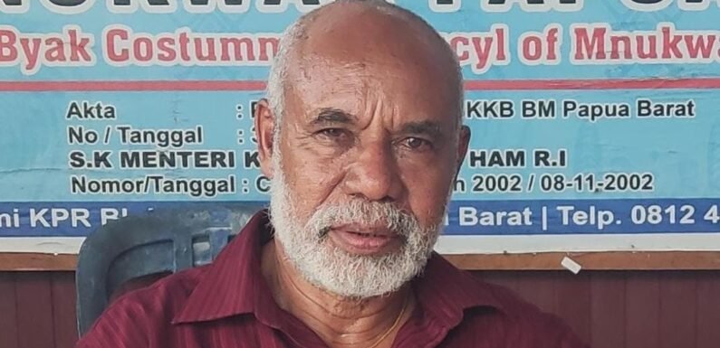 2 Momen Penting di Bulan Desember, Ketua Dewan Adat Biak Himbau Masyarakat Jaga Kedamaian